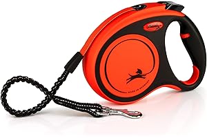 Flexi - XT20T5-251 -Or - Leash for dog - Boarding leash - Cat leash - Xtreme m Tape 5m, Orange