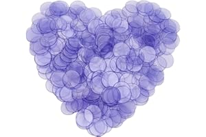 SOFPLATE 200 Stück Lernzähler Aus Kunststoff Violette Zählchips Runde Flache Scheiben Dekorative Weihnachtsschmuckscheiben Markierungen Durchscheinende Kreise Mosaikfliesen Für Mathe Übungen Lernen Sc