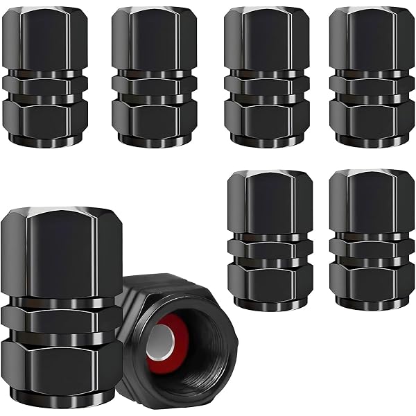 Anulely - 4 Tappi per valvole Pneumatici, in Lega di Alluminio, per Auto, Camion, Moto, SUV e Biciclette, per Camion per Uomini e Donne