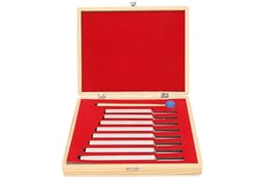 Jadpes Diapason en Alliage d'aluminium, 256Hz / 288Hz / 320Hz / 341.3Hz / 384Hz / 426,6Hz / 480Hz Ensemble de Diapason neurologique en Argent en Alliage d'aluminium de 8 PCs pour