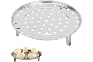 Niiyen Plateau Vapeur, Support Vapeur, Pliable Paniers Cuit-Vapeur en Acier Inoxydable étagère Accessoires de Cuisson pour Accessoires de marmite instantanée Panier Vapeur Multifonctionnel 7.8in