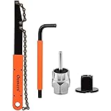 Kit D'Outils Pour Démonter Cassette Et Roue Libre De Vélo - Extracteur De Pignon, Clé à Chaîne Et Anneau De Verrouillage | Compatible Campagnolo, SRAM 6-10 Vitesses