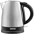 Chefman Stainless Steel Electric Kettle w/ 360° Swivel Base, Auto Shut-off & Boil-dry Protection, BPA-free Interior and Cool-touch Handle, 7+ Cup Capacity, 1.7 Litre