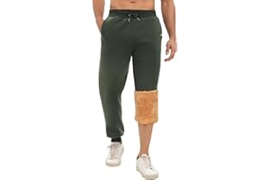 Yuson Girl Pantaloni Tuta Uomo Invernali Pantaloni da Jogging in Pile Pantaloni Sportivi Larghi Casual Pantaloni Lunghi Sherpa Cotone Pantaloni Termici con Tasche e Coulisse