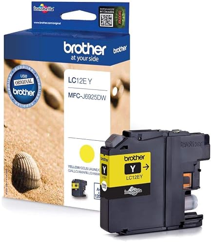 Brother LC12EC Original Tintenpatrone Cyan – 1 Patrone, Ca. 450 Seiten | Für Ausgewählte Brother Drucker