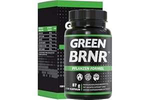 ‎BRNR BRNR GREEN BRNR - Grüntee Extrakt hochdosiert 120 Kapseln mit extra viel EGCG + Polyphenole, Green Tea Kapseln, Grüner Kaffee Extrakt, 120 Kapseln