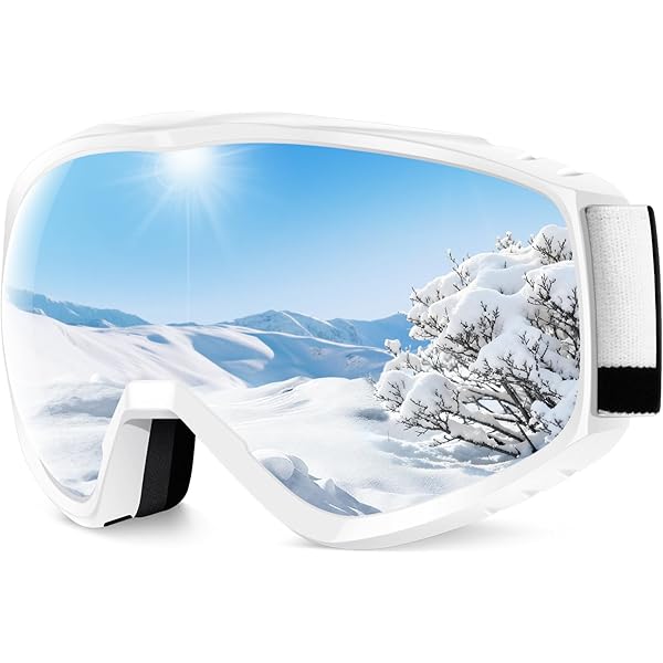 Lamicall Skibrille Herren, OTG Snowboardbrille Damen - [Ultra HD & Breitere Sicht] TOP Anti-Foge Ski Brille für Brillenträger, Verspiegelte Snowboard Schutzbrille, UV400 Schneebrille mit Blendenschutz