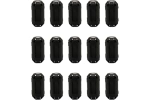 RAOGOODCX 15Pcs Clip-on Ferrite Ring Core RFI EMI Noise Suppressor Cable Clip for Telephones,Tvs,Speakers,Radio,Audio Equipment Noise Suppressor Video Cable Power Cord (5mm)
