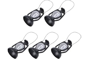 NUOBESTY Dollhouse Miniature Lantern Dummy Kerosene Lamp Light Miniature Vintage Candle Lantern Dollhouse Miniature Supplies for Room Plants Pot Garden Dollhouse Decoration 5Pcs