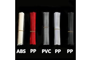 WAIBBU 50 Stücke Kunststoff Schweißen Schweißdrähte Abs Kunststoff Schweißstäbe Pvc Schweißstäbe Pp Schweißstäbe Kunstoff Schweissen Reparatur Kunstoffkleber Schweißen 5 Farben, 20cm