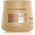 L’Oréal Professionnel | Golden Lightweight Mask, With Protein And Gold Quinoa for Fine-Medium Dry And Damaged Hair, Serie Expert Absolut Repair, 250 ml