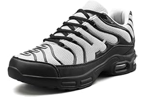 Amsion Homme Air Chaussures de Course à Pied Tendance pour avec Coussin Mode Baskets décontractées pour la Marche Le Tennis Le Basket-Ball la Gym Les Sports