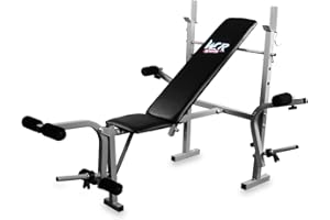 We R Sports® Folding Weight Bench With Weight Rack 3 Backrest Incline Angles Home Gym Bench