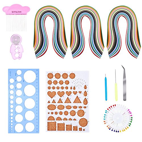 Outus Paper Quilling Set with 26 Color Quilling Papers and Quilling