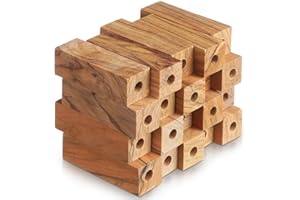 Kopinma 7mm Drilled Wood Pen Blanks, 20Pcs Woodturning Pen Turning Kit for Craft Projects, Easy Carving, Wood Block Timber for DIY Crafts and Pen Making