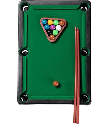 VGEBY Mini Billard de Table Interactif Jeu de Simulation en Miniature pour Décoration de Bureau