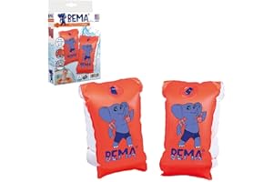 BEMA® Schwimmflügel Größe 1, für Kinder von 6-12 Jahren, Gewicht: 30-60 kg, Blau, Orange