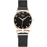 OFFCUP Reloj de Anal&oacute;gico Cuarzo para Mujer, Reloj Mujer con Banda Malla Acero Inoxidable Ultra Delgado, Reloj de Pulsera Inf