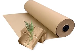 Triplast Rouleau de papier kraft écologique Marron 100% recyclé biodégradable et entièrement recyclable 750 mm x 100 m