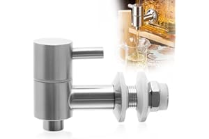MAIXINNEW Grifo para Dispensador de Bebidas de Repuesto, Grifo Dispensador de 304 Acero Inoxidable, Grifos Dispensador de Agua para Garrafas, Vino, Cerveza