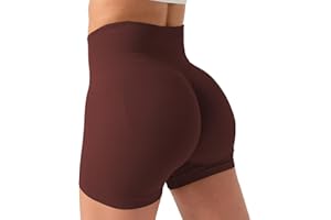 OUDOTA Pantaloncini Sportivi Donna, Pantaloncini Palestra Donna, Pantaloncini Donna Sportivi, Leggings Push Up Donna Corti, Pantaloncini Corti a Vita Alta Elastici per Fitness Yoga Ciclismo