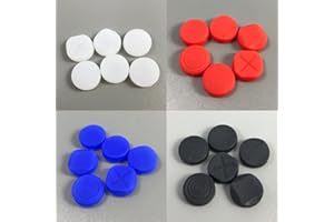 Einuz Silicona Pulgar Stick Grip Pulgar Pulgar Pulgar Pulgar Cubierta De Tapa De Joystick Analógico Para Sony PS Vita PSV 1000 2000 Botones 6-en-1 (4 Colores) (Azul)