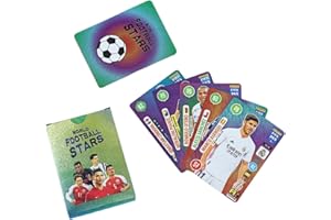 AEIXYA 55 Cartes De Stars Du Football De La Coupe Du Monde, Cartes De Football Cristiano Ronaldo, Ligue Des Champions De L'Uefa, Cartes De Collection De Football,Cartes De Football(Couleur)
