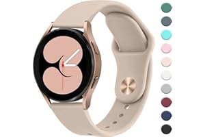 Amzpas Armband für Samsung Galaxy Watch 6/5/4 40mm 44mm / Watch 5 Pro 45mm / Watch 4 Classic 42mm 46mm/ Watch 6 Classic, 20mm Neues Silikon Ersatzarmband für Samsung Galaxy Watch Active 2 40mm 44mm