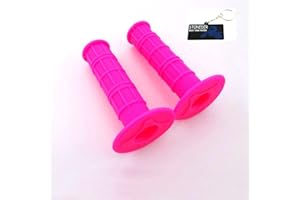 STONEDER, manopole rosa in resistente gomma morbida, per impugnatura acceleratore, per pit bike e motocross