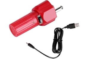 Asixx Barbacoa Motor, 5 V Barbacoa Rotator Motor con Cable USB, Larga duración. y Resistente Cuerpo para Barbacoa, Picnic, etc, Rojo 16,5 x 6,3 x 7 cm