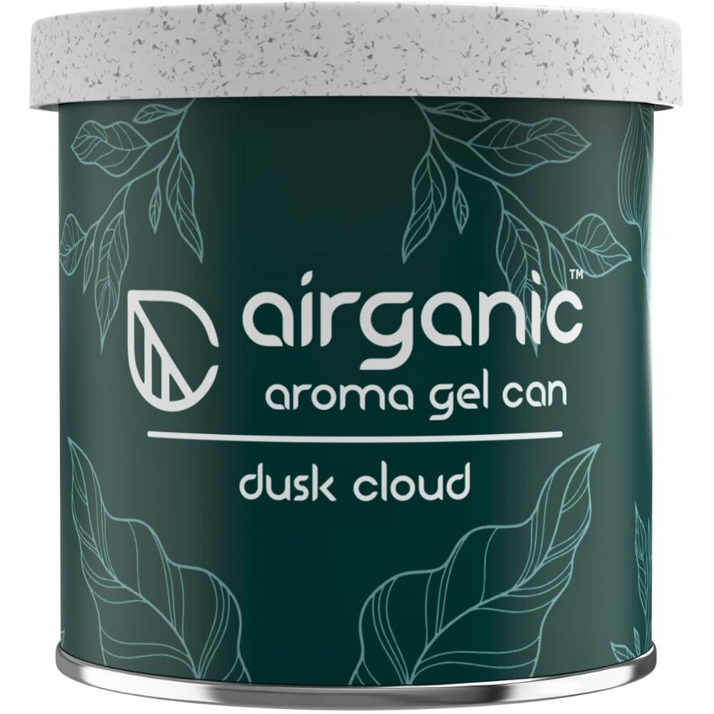 Airganic Aroma Gel Can- Dusk Cloud Air Freshener | Premium Long Lasting Car Perfume - 80g - Luxury Fragrance for Car, Home, O