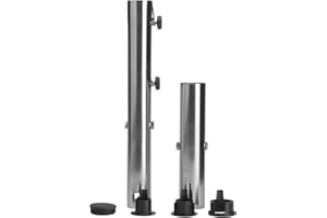 anndora Bodenhülse Edelstahl für Sonnenschirm Wäschespinne 48, 39, 34 mm Stamm