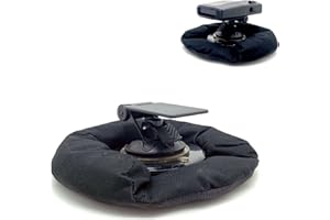 CHARGERCITY Car Dashboard Platform Beanbag & Suction Cup Mount for Radar Detector Escort Passport 9500 Max 360c Redline EX iX Uniden R7 R8 R9 DFR7 RAD Radenso XP SP DS1 Whistler Cobra ESD XRS SPX Valentine One