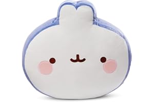 NICI Kuschelkissen MOLANG 35x35x12cm weiß - Flauschiges Kuscheltierkissen für Jungen, Mädchen, Babys und Kuscheltierliebhaber – ideal für Zuhause, Kindergarten oder unterwegs
