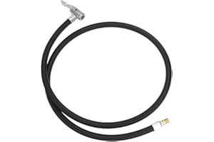 TUOSERVO Lock Air Chuck With Air Hose Inflation Adapter Extension Inflation Tubes For Motorcycle Vehicle Tire Pump (1M)