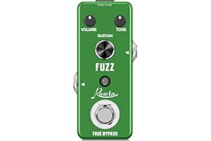 Rowin Guitar Fuzz Pedal Special Analog Fuzz Effect Pedals For Electric Guitar Plump And Rich Mini Size Wtih True Bypass