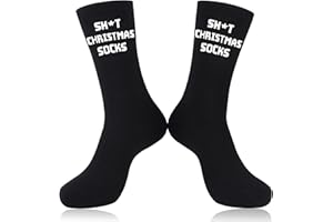UEOTO Funny Secret Santa Gifts for Men Socks, Christmas Stocking Fillers for Women Teenager Boys Boyfriend Novelty Socks, Xmas Presents Funny Gifts for Men Socks Mens 9-12 uk
