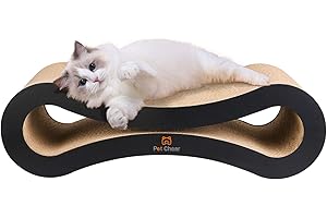 PetCheer Ultimate Cat Scratcher Lounge Bed,Superior Cardboard & Construction PetCheer - Black