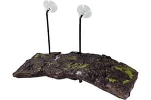 Zoo Med Isola Turtle Dock - Bacino Galleggiante Tartarughiera per tartarughe d'acqua, con ventose, sistema autolivellante, 12,5X28,5 CM