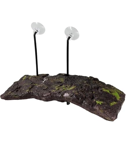 Plataforma Flotante Para Tortugas Con Césped Artificial - Zona De Descanso Y Calentamiento Para Acuarios