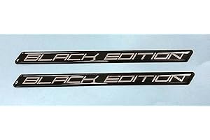 CHICHL Gelz 2 x 143 millimetri Black Edition Adesivi - Chrome su nero