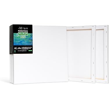 Tela Per Dipingere PRIMO Hobby & Professional - 100% Cotone, 25x35x16.5 Cm, Acid Free, Angoli In Legno