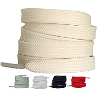 LaceHype 2 Paar - Premium Flache Schnürsenkel reißfeste Schuhbänder [10 mm breit ] Ersatz Shoelaces aus Polyester für…