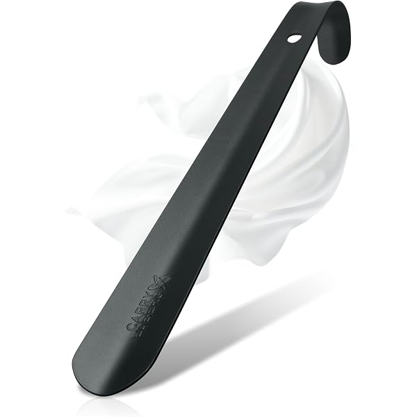 Carry Edberg Chausse-Pied Acier Inoxydable 72 Cm Extra Long - Édition 2024 Noir Mat, Ultra Stable, Design Élégant Pour Enfiler Debout