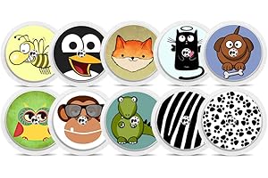 Diasticker® | Freestyle Libre 2 - Sticker - 10er Set "Animals" | Imperméable - Autocollant en vinyl pour Freestyle Libre 2 sensor, capteur