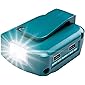 WITLIGHT- Makita ADP05 Akku-USB Adapter 18 V-2 USB-Anschlüsse und LED-Licht für Batterien 14,4 V ~ 18 V Lithium-Ionen…