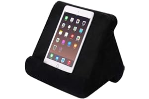 FANIER Support Universel pour Tablette iPad, Pad Pillow Support pour Coussins Souples Multi-Angles pour lecteurs de Livres électroniques, Smartphones, Lecteurs Électroniques, Magazines (Noir)
