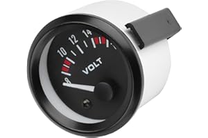 aqxreight - Voltmeter, Auto 12V Universal 52mm / 2in 8-16V Spannungsmesser Manometer Voltmeter