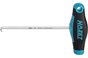 ‎HAZET Hazet 4964-1A Zugfeder-Montage-Werkzeug, 162 mm Länge, für Aus- und Einbau der Handbremsbacken-Zugfedern, passend für Mercedes-Benz Pkw, Sprinter, VW Crafter, LT