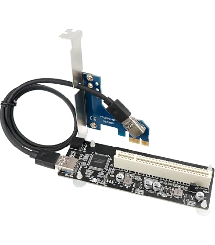 Carte Adaptateur PCIe Vers PCI PEX1PCI1 - Support Cartes PCI Dans Slot PCIe